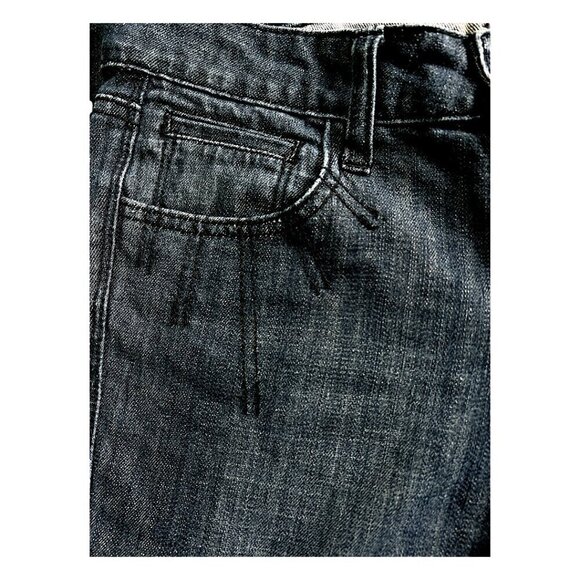 Antik Denim Embroidered Embellished Straight Leg Low Rise Dark Wash Jeans Sz 28 - Picture 7 of 16